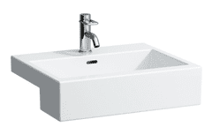 LAUFEN  Living city polozápustné umyvadlo 55x46cm, 1 otvor pro baterii - H8134320001041