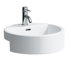 LAUFEN  Living city polozápustné umyvadlo 46cm, bez otvoru pro baterii - H8134310001091