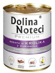 DOLINA NOTECI Dolina Noteci Premium Pes Králík A Brusinky Konzerva 800G