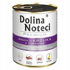 DOLINA NOTECI Dolina Noteci Premium Pes Králík A Brusinky Konzerva 800G