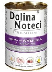 DOLINA NOTECI Dolina Noteci Premium Pes Králík A Brusinky Konzerva 400G