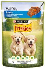 Friskies Friskies Dog Junior Kuře A Mrkev V Omáčce Sáček 100G