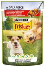 Friskies Friskies Dog Adult Hovězí A Mrkev V Želé Sáček 100G