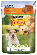 Friskies Friskies Dog Adult Kuře A Mrkev V Omáčce Sáček 100G