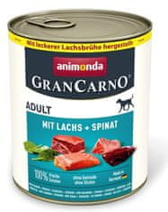 Animonda Animonda Grancarno Original Adult Lachs Spinat Losos + Špenát Konzerva 800G