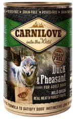 Carnilove Carnilove Dog Wild Meat Duck & Pheasant Adult - Kachna A Bažant Konzerva 400G