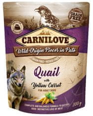 Carnilove Carnilove Dog Quail & Yellow Carrot - Křepelka A Žlutá Mrkev Sáček 3