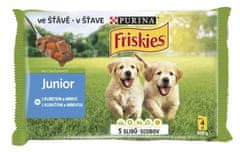 Friskies Friskies Dog Junior Kuře A Mrkev V Omáčce Sáčky 4X100G