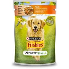 Friskies Friskies Dog Adult Kuře A Mrkev V Omáčce Sáček 100G