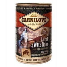 Carnilove Carnilove Dog Wild Meat Lamb & Wild Boar Adult - Jehněčí A Divoká Konzerva 400G