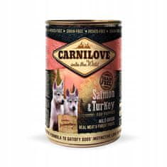 Carnilove Carnilove Dog Wild Meat Salmon & Turkey Puppy - Losos A Krůta Konzerva 400G