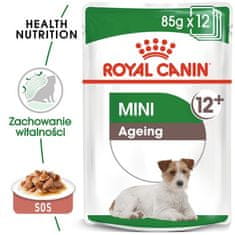 Royal Canin Royal Canin Mini Ageing 12+ Krmivo Mokré V Omáčce Pro Zralé Psy Po 12 R