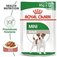 Royal Canin Royal Canin Mini Adult Krmivo Mokré V Omáčce Pro Dospělé Psy, Malá Plemena S