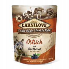 Carnilove Carnilove Dog Ostrich & Blackberries - Pštros A Ostružiny Sáček 300G