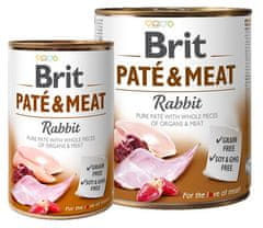 Brit Brit Pate & Meat Dog Rabbit Konzerva 800G