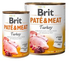 Brit Brit Pate & Meat Dog Turkey Konzerva 800G