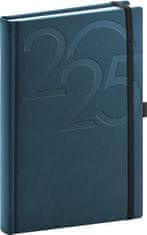 Grooters NOTIQUE Denní diář Ajax 2025, modrý, 15 x 21 cm