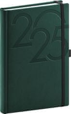 Grooters NOTIQUE Denní diář Ajax 2025, zelený, 15 x 21 cm