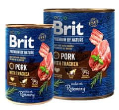 Brit Brit Premium By Nature Pork & Trachea Konzerva 400G