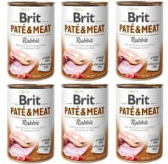 Brit Brit Pate & Meat Dog Rabbit Konzerva 400G