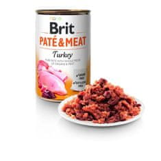 Brit Brit Pate & Meat Dog Turkey Konzerva 400G
