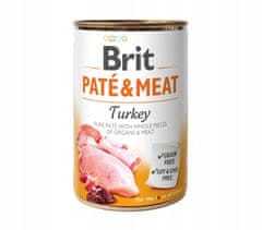 Brit Brit Pate & Meat Dog Turkey Konzerva 400G
