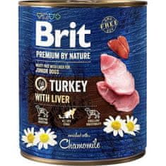 Brit Brit Premium By Nature Turkey & Liver Junior Konzerva 800G