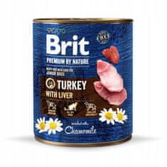 Brit Brit Premium By Nature Turkey & Liver Junior Konzerva 800G