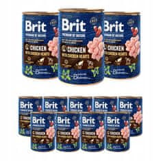 Brit Brit Premium By Nature Chicken & Hearts Konzerva 400G