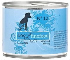 4DOG Dogz Finefood Classic N.12 Zvěřina A Sleď Konzerva 200G