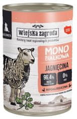 Wiejska Zagroda Wiejska Zagroda Monoproteinové Jehněčí Pro Štěňata Konzerva 400G