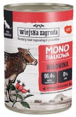 Wiejska Zagroda Wiejska Zagroda Monoproteinová Hovězí Konzerva 400G