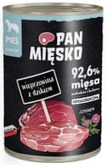 Pan Mięsko Pan Mięsko Krmivo Mokré Pro Psa Vepřové S Divočákem Konzerva 400G