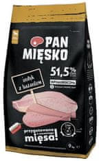 Pan Mięsko Pan Mięsko Krmivo Suché Pro Psa - Krůta A Bažant Křupky S 9Kg