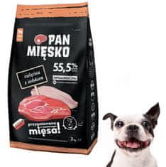 Pan Mięsko Pan Mięsko Krmivo Suché Pro Psa - Telecí A Krůta Křupky M 9Kg