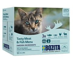 Bozita Cat Multibox S Masem A Rybami V Omáčce Sáček 12X85G