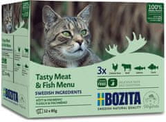 Bozita Cat Multibox S Masem A Rybami V Omáčce Sáček 12X85G