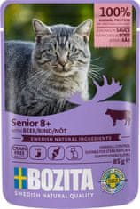 Bozita Cat Senior 8+ Hovězí V Omáčce Sáček 85G