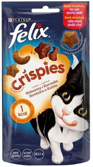 Felix Crispies Hovězí A Kuře 45G