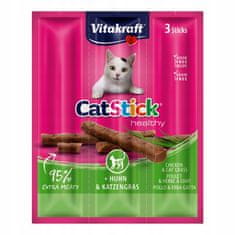 Vitakraft Cat Stick Classic Kuře + Kočičí Tráva 3Ks [58896]