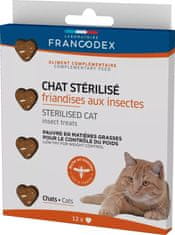 Francodex Pamlsek S Hmyzem Pro Kočky Sterilizovanou 12 Ks [Fr170380]