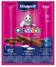 Vitakraft Cat Stick Classic Treska A Černoch 18G [2424003]