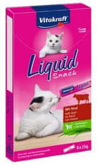 Vitakraft Cat Liquid-Snack S Hovězím Masem 6X15G [23521]