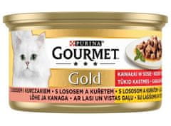 Gourmet Gold Losos A Kuře V Omáčce 85G