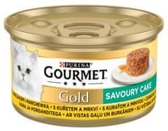 Gourmet Gold Savoury Cake S Kuřecím Masem A Mrkví 85G