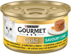 Gourmet Gold Savoury Cake S Kuřecím Masem A Mrkví 85G