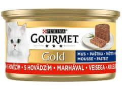 Gourmet Gold Mus S Hovězím 85G