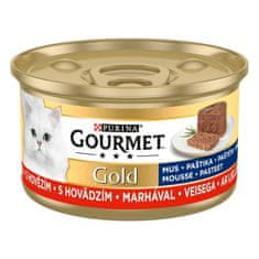 Gourmet Gold Mus S Hovězím 85G