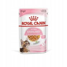 Royal Canin  Kitten Sterilised Krmivo Mokré V Želé Pro Koťata Od 6 Do 12