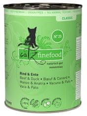 Catz finefood Classic N.23 Hovězí A Kachní Konzerva 400G